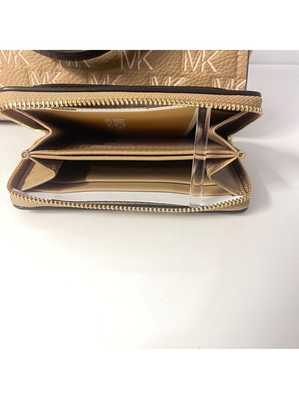 Michael Kors Marilyn Small Satchel & Wallet Set
Camel/Brown MK Signature Logo - Picture 7 of 13